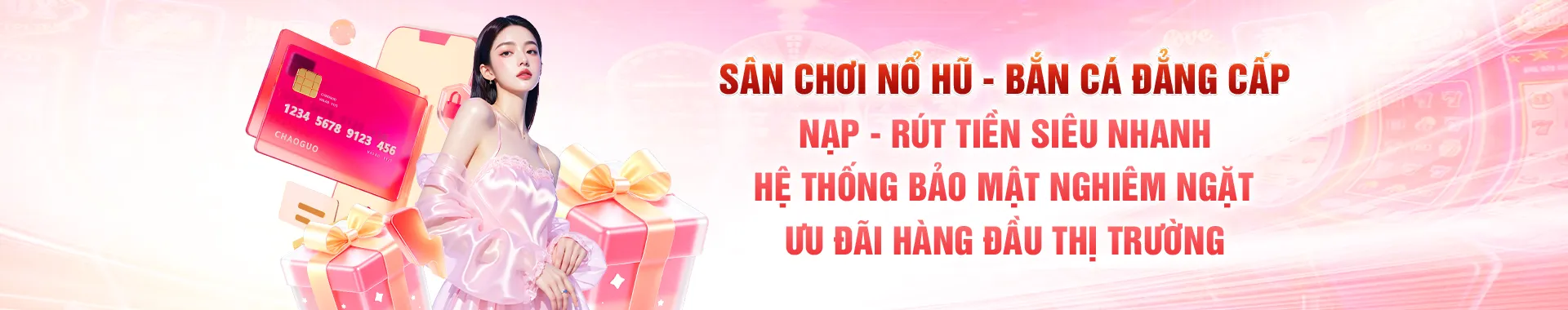 Banner thưởng Nổ Hũ - Bắn Cá